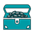 Treasure chest with solid fill